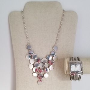 Premier Designs Cairo cuff watch & bonus necklace